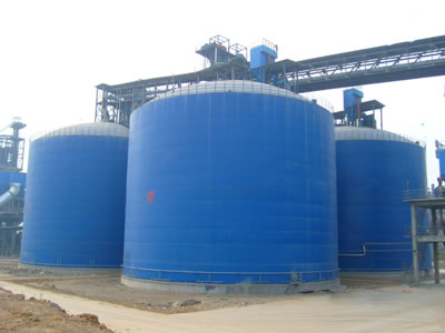 东港水泥钢板库改造